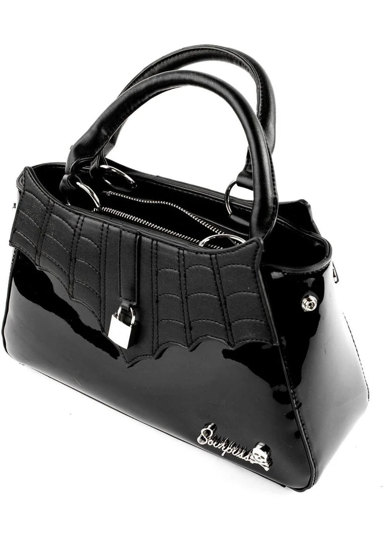 Sourpuss Locked Out Glossy Bag Black