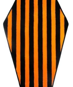 Sourpuss Coffin Rug Black Orange