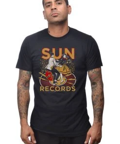 Steady Clothing Mens Sun Records Lindy Hop T-Shirt Black
