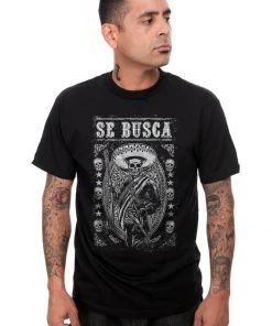 Steady Clothing Mens Se Busca T-Shirt Black