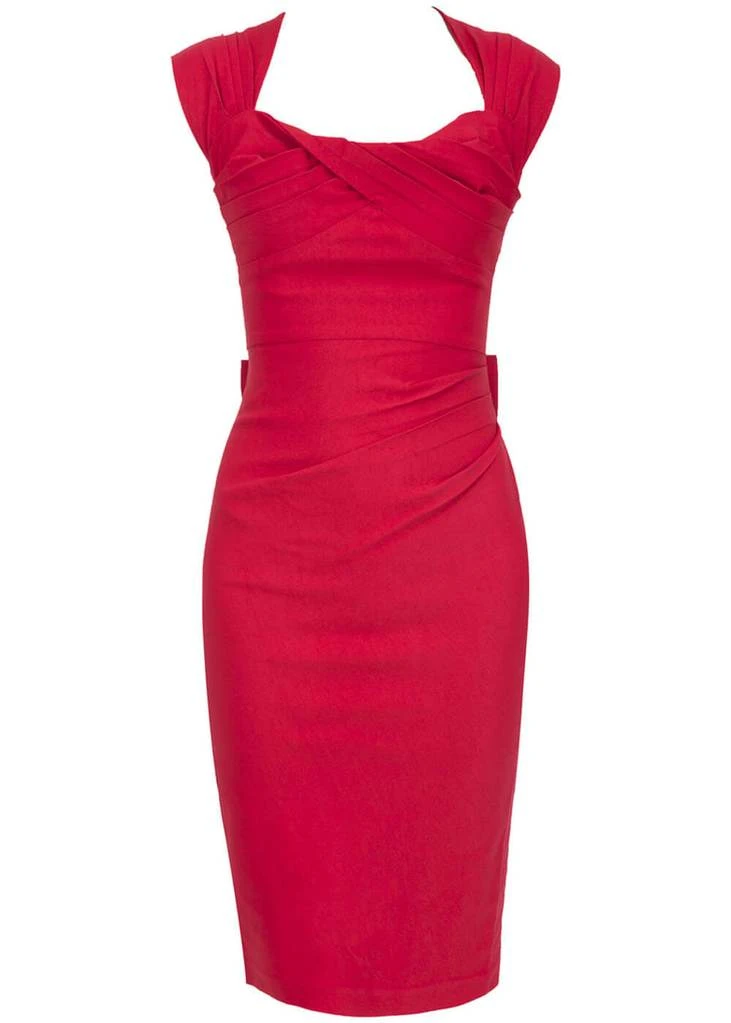 Stop Staring! Love 50's Pencil Dress Red