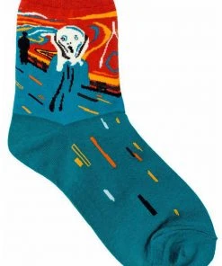 New In Succubus Art Munch The Scream Socks Multi