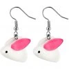 New In Succubus Bunny Earrings White Pink