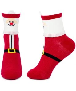 New In Succubus Christmas Santa Claus Socks Red