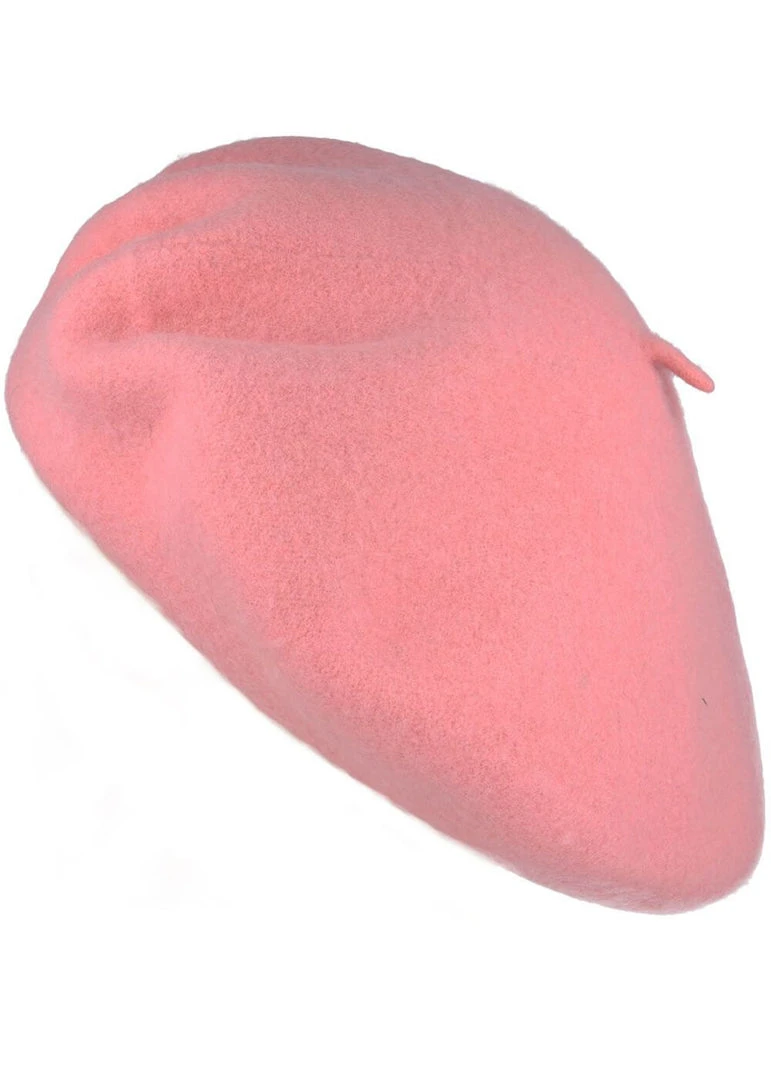 Succubus Headwear Sandy 60's Beret Baby Pink New In