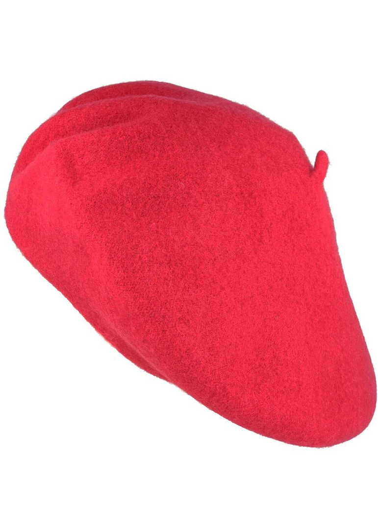 New In Succubus Headwear Sandy 60's Beret Red