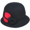 Succubus Headwear Naomi 60's Cloche Hat Black New In
