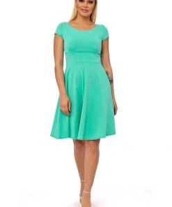 New In Succubus Tiffany 60's Swing Dress Mint