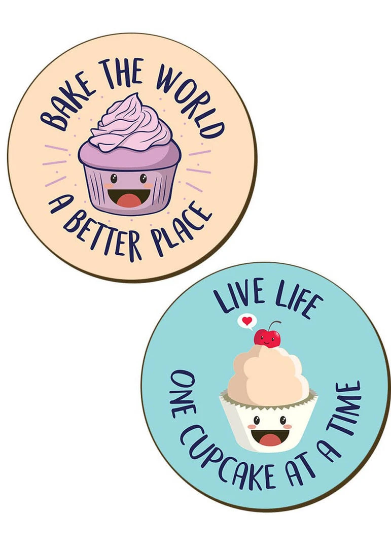 Succubus Gifts Bake The World Set 4 Coasters