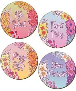New In Succubus Gifts Offensive Set 4 Coasters
