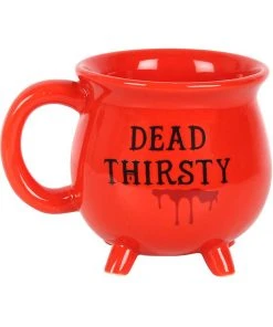 Succubus Dead Thirsty Cauldron Mug Red