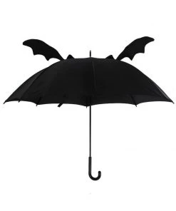 Succubus Black Bat Wing Umbrella Black