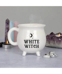 Succubus White Witch Cauldron Mug White