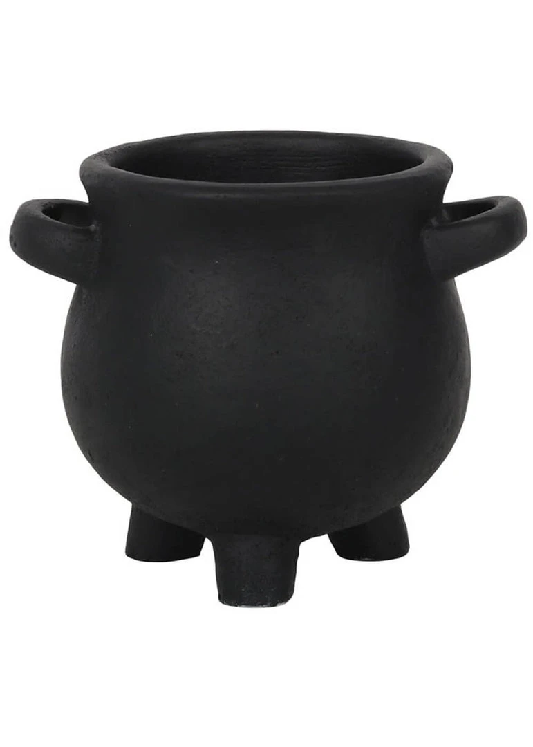 Succubus Herbs For Spells Cauldron Planter Small Black