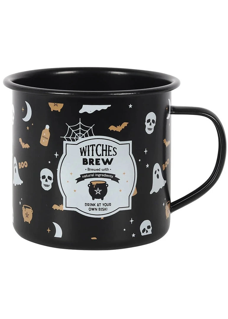 Succubus Witches Brew Enamel Mug Black New In