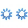 Succubus Jewels Groovy Flowers 60's Earrings Blue New In