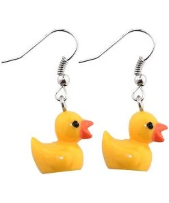 New In Succubus Jewellery Duck Drop Earrings Yellow