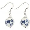 Succubus Jewellery Garden Bead Earrings White Blue New In