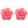 New In Succubus Jewels Rose Stud Earrings Pastel Pink