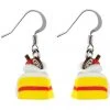 Succubus Jewels Piece Of Cake Drop Earrings White New In