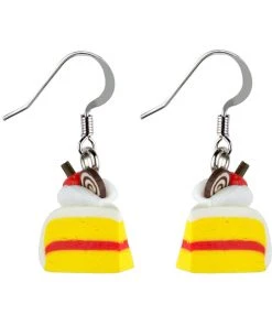 Succubus Jewels Piece Of Cake Drop Earrings White New In