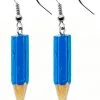 Succubus Jewels Pencils Earrings Blue