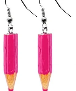 Succubus Jewels Pencils Earrings Pink New In