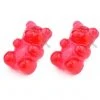Succubus Jewels Gummy Bear Stud Earrings Red