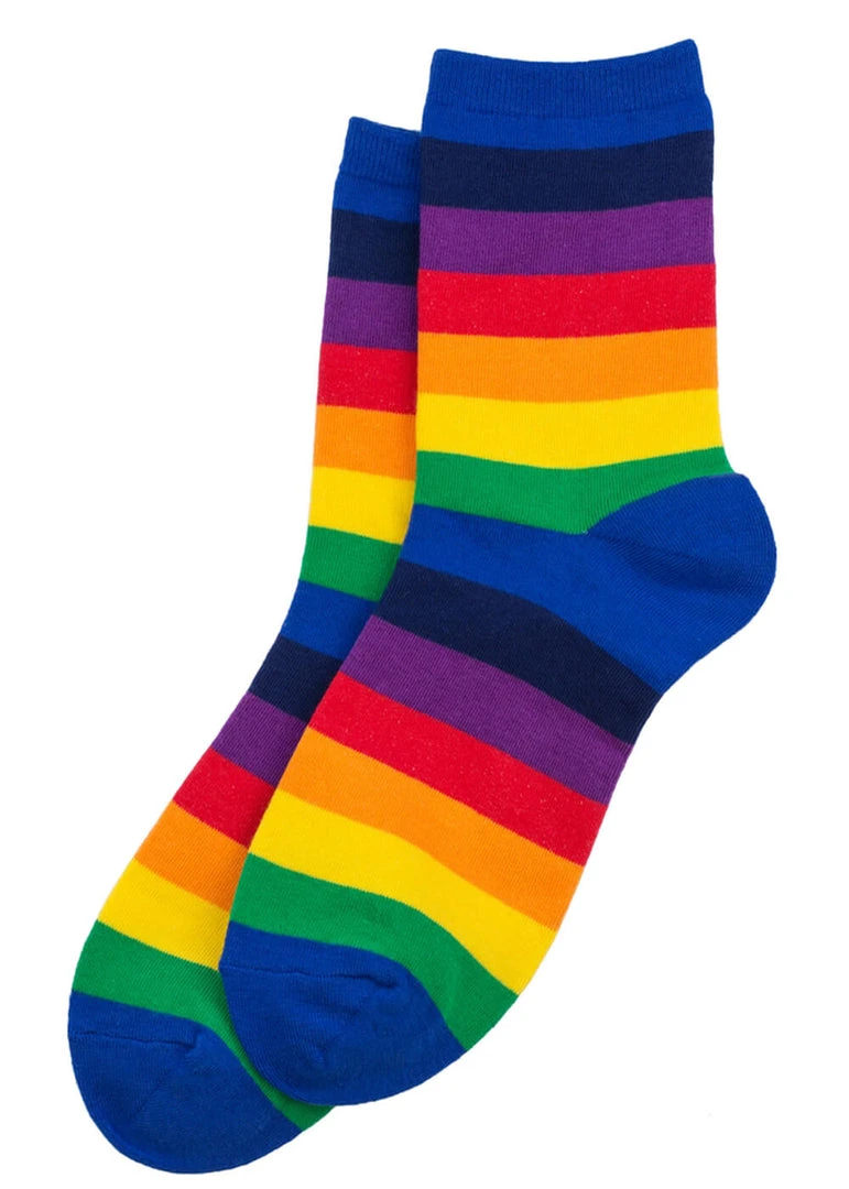 Succubus Blue Rainbow Socks Multi New In