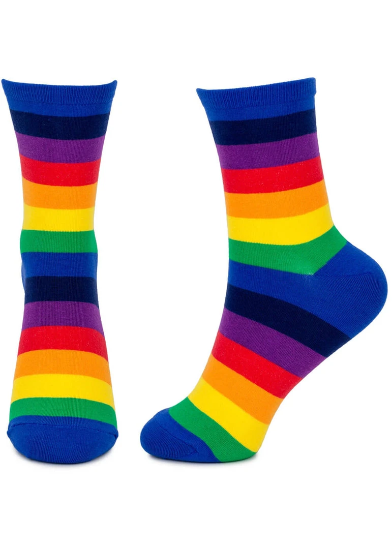 Succubus Blue Rainbow Socks Multi New In