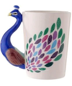 Succubus Gifts Peacock Mug Blue