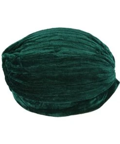Succubus Headwear Velvet 20's Turban Green