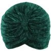 Succubus Headwear Velvet 20's Turban Green