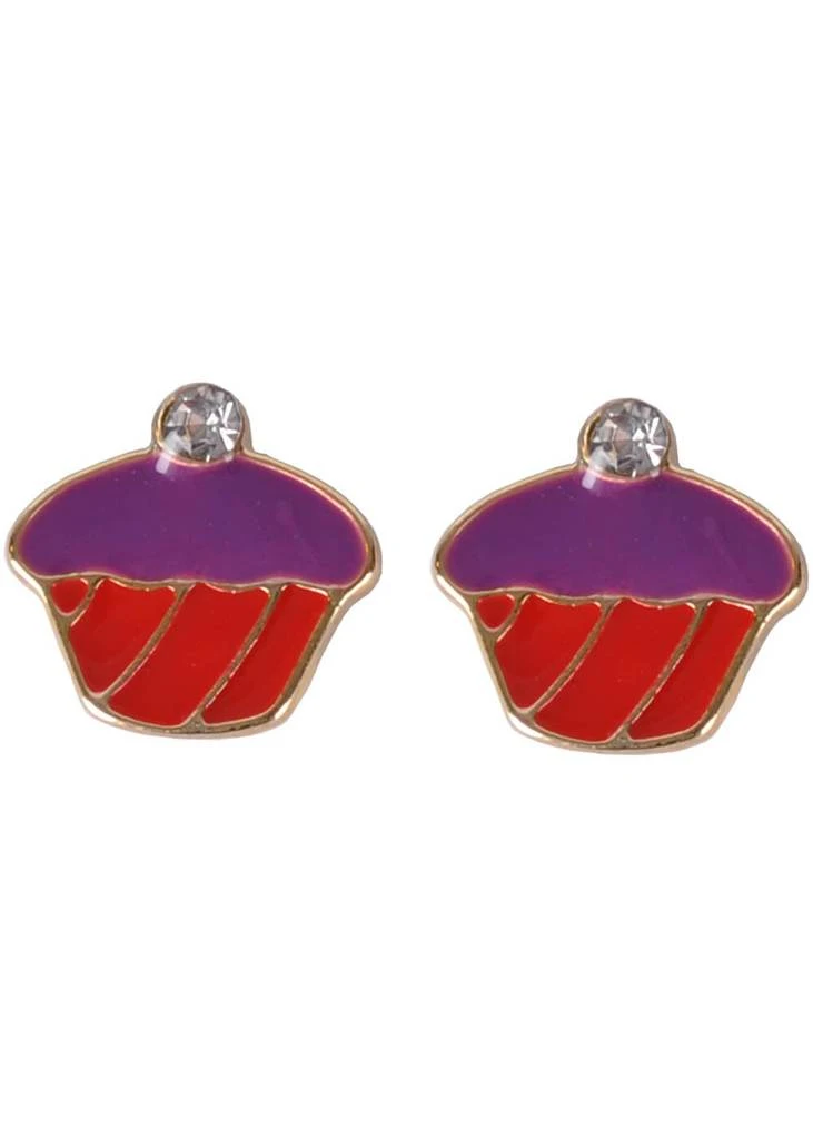 Succubus Crystal Cupcake Earrings Red New In