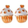 Succubus Cupcake Glossy Earrings Orange