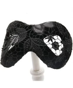 New In Succubus Fancy Infinity Lace 50's Hat Black
