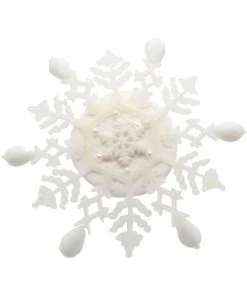 Succubus Fancy Snowflake Fascinator White