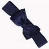 Succubus Lucy 50's Elastic Belt With Bow Navy Blue