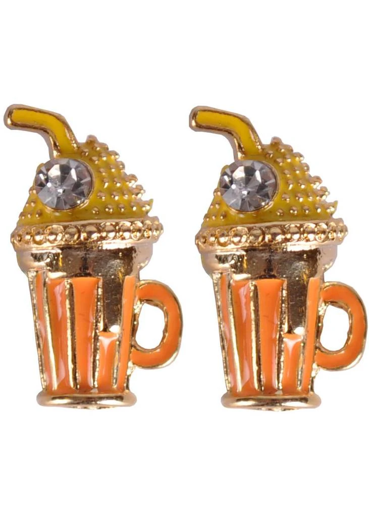 New In Succubus Milkshake Glossy Earrings Orange