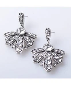 New In Succubus Sparkle Leaves Old Hollywood Glamour 20's Earrings
