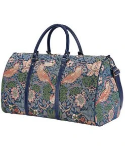 Tapestry Bags Morris Strawberry Thief Travelbag Blue