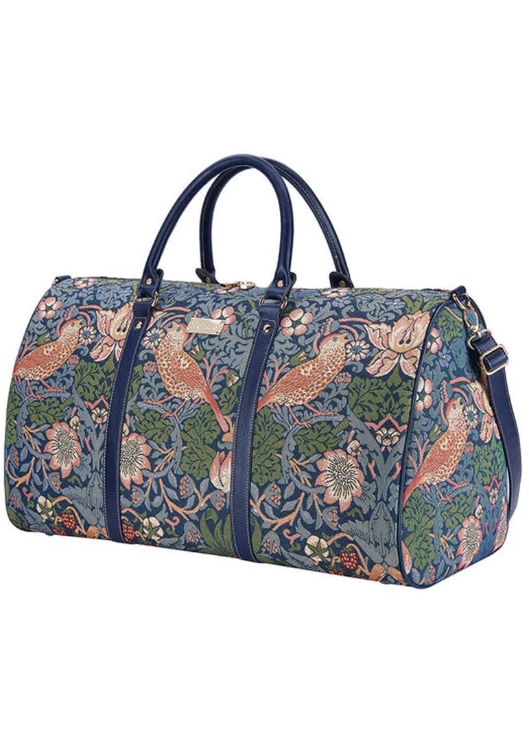 Tapestry Bags Morris Strawberry Thief Travelbag Blue