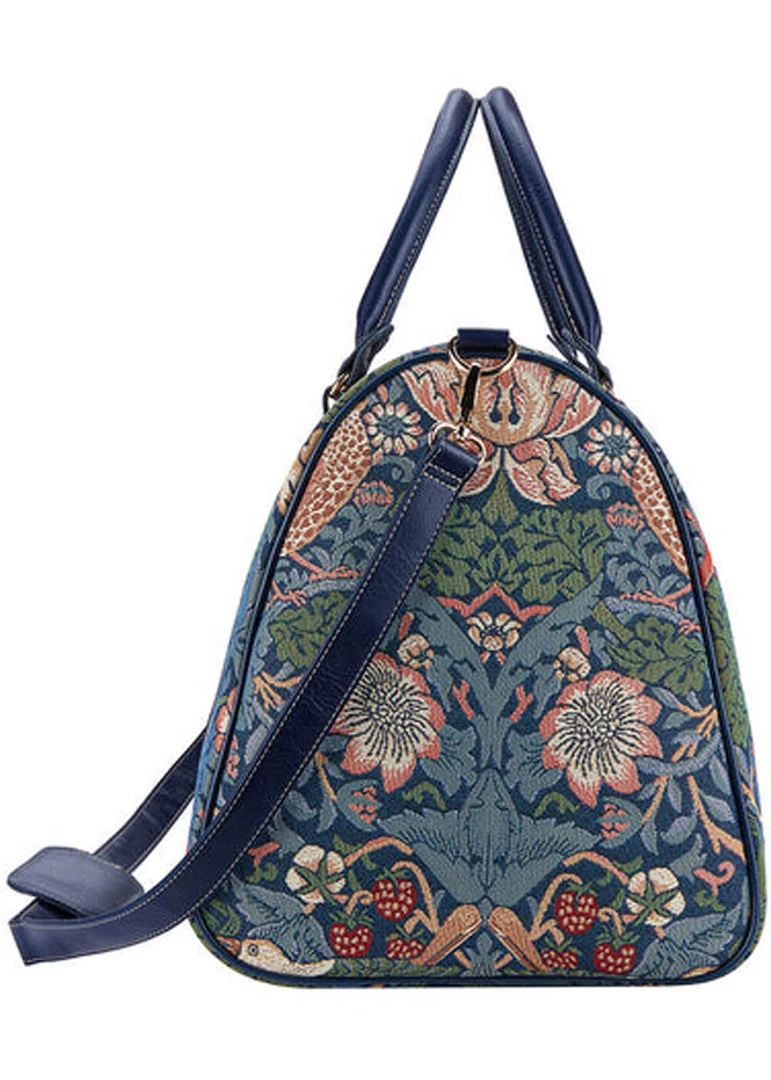 Tapestry Bags Morris Strawberry Thief Travelbag Blue