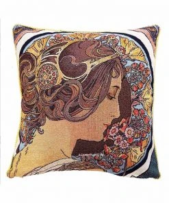 Tapestry Bags Alphonse Mucha Primrose Cushion Case