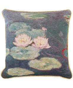 New In Tapestry Bags Monet Water Lily Cushion Cover