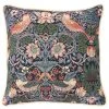 Tapestry Bags Morris Strawberry Thief Cushion Cover Blue New In