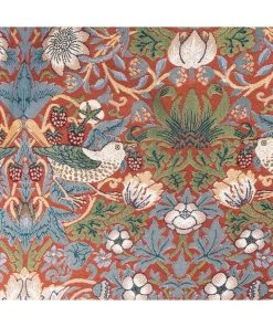 New In Tapestry Bags Morris Strawberry Thief Cushion Cover Red