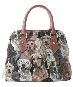 Tapestry Bags Labrador Dogs Handbag