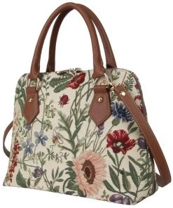 Tapestry Bags Morning Garden Handbag Beige New In