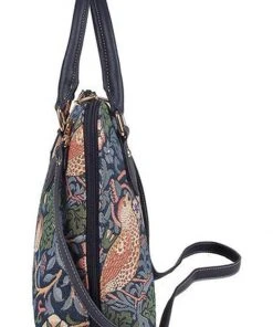 New In Tapestry Bags William Morris Strawberry Thief Handbag Blue
